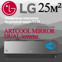 LG Инверторные сплит-системы серии ARTCOOL MIRROR DUAL Inverter AC09BK с установкой
